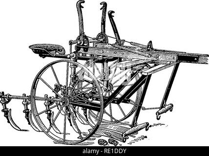 . Vegetable gardening . Vegetable gardening; Project method in teaching. TILLAGE AND TILLAGE TOOLS 33. Please note that these images are extracted from scanned page images that may have been digitally enhanced for readability - coloration and appearance of these illustrations may not perfectly resemble the original work.. Watts, Ralph Levi, 1869-. New York : Orange Judd Stock Photo