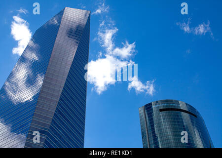 Glas tower Madrid Stock Photo