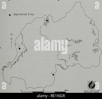 . Ecologically Sensitive Sites in Africa. Volume 3: South-Central Africa and Indian Ocean. Fig 7.2 Rwanda: unprotected ecologically sensitive sites Rwanda. 67. Please note that these images are extracted from scanned page images that may have been digitally enhanced for readability - coloration and appearance of these illustrations may not perfectly resemble the original work.. WCMC. World Bank Stock Photo