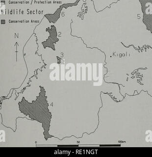 . Ecologically Sensitive Sites in Africa. Volume 3: South-Central Africa and Indian Ocean. Fig 7.1 Rwanda: protected ecologically sensitive sites Rwanda Forestry Sector. 65. Please note that these images are extracted from scanned page images that may have been digitally enhanced for readability - coloration and appearance of these illustrations may not perfectly resemble the original work.. WCMC. World Bank Stock Photo