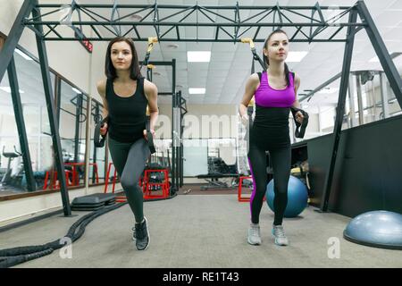 Group Attractive Women Doing Exercise Gym People Fitness Workout