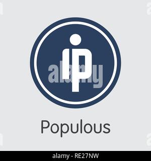 PPT - Populous. The Logo of Cryptocurrency or Market Emblem. Stock Vector