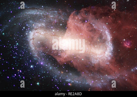 Nebulae and many stars in outer space. Elements of this image furnished by NASA. Stock Photo