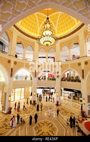 Gold Souk with over 200 gold and jewelry shops in the Dubai Mall, Dubai, United Arab Emirates, Middle East Stock Photo