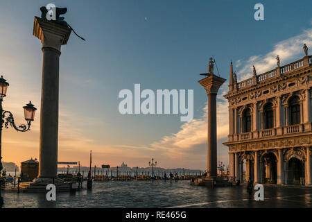 Venice in Winter - Piazza San Marco Stock Photo