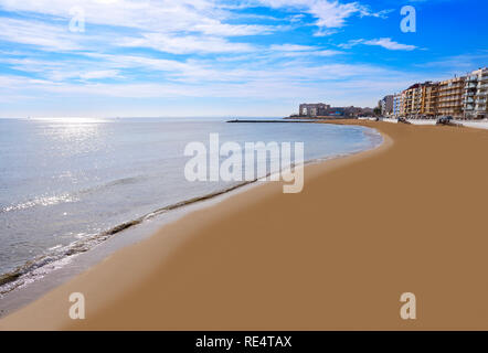 Playa los Locos beach in Torrevieja in Alicante Spain at Costa Blanca Stock Photo
