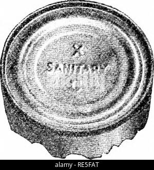 . Condensed milk and milk powder, prepared for the use of milk condenseries, dairy students and pure food departments. Condensed milk. Fig*. 40. The solder seal Tig. 41. The Sanitary can. Please note that these images are extracted from scanned page images that may have been digitally enhanced for readability - coloration and appearance of these illustrations may not perfectly resemble the original work.. Hunziker, Otto Frederick, b. 1873. La Fayette, Ind. , The author Stock Photo