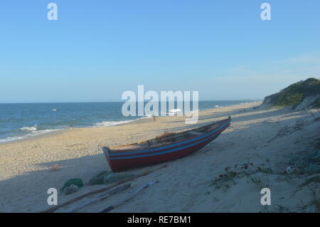 Ocean Maputo Maputo seascape under clear blue sky and Indian Ocean in Mozambique ...