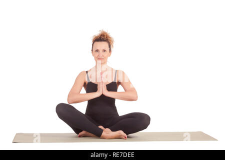 Enthusiastic Yoga Lady in Fire-Log Pose – DECOR PLUS LLP