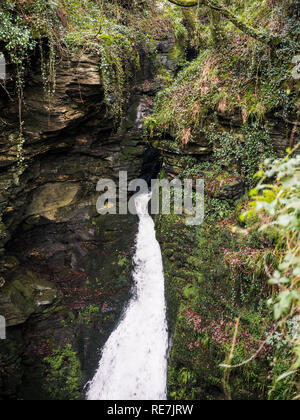 St Nectans Glen, Cornwall UK. Stock Photo