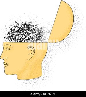 Symbolic drawing of the knowledge of philosophy Stock Vector