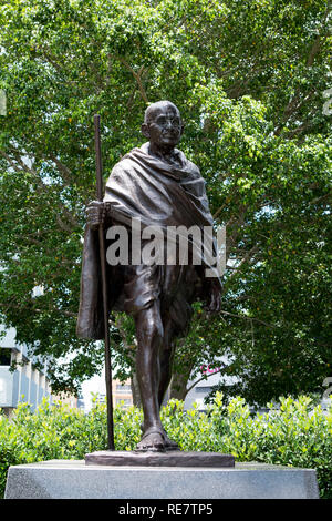 Gandhi statue in Roma Street Parkland, Brisbane, Queensland, Australia Stock Photo