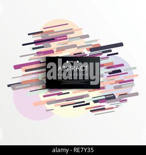 Abstract stylish tone color of Memphis geometric color background, vector eps10 Stock Vector