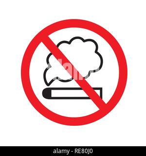 No smoking sign icon vector illustration eps Stock Vector