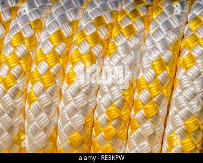 Rope with yellow flecks Stock Photo