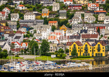 Houses Around The Harbour, Bergen Norway Stock Photo