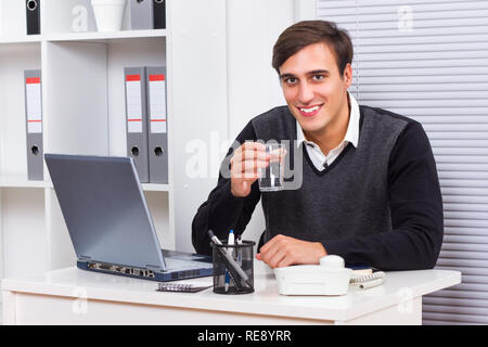 Refreshment at work Stock Photo
