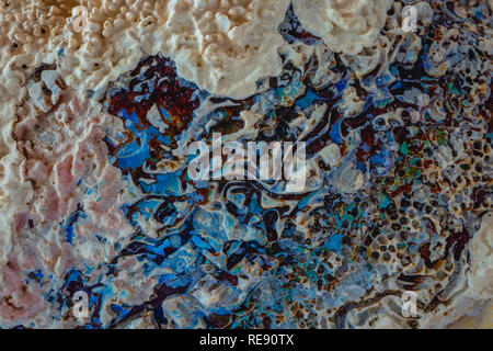 Abstract background, seashell texture in white, pink, blue and aqua colors Stock Photo