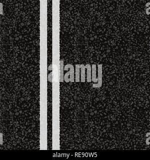 Road marking. Vector illustration. The texture of the asphalt Stock Vector