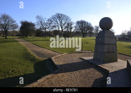 The Boer War Memorial on Coombe Hill, Wendover, Buckinghamshire, UK. Chilterns landscape. Monument Stock Photo