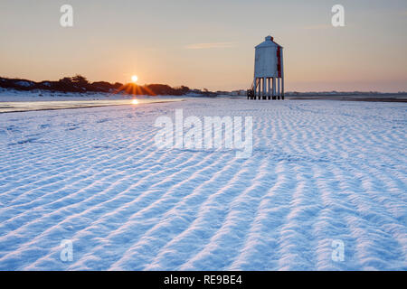 Lower Lighthouse, Burnham on Sea, Somerset, England Stock Photo