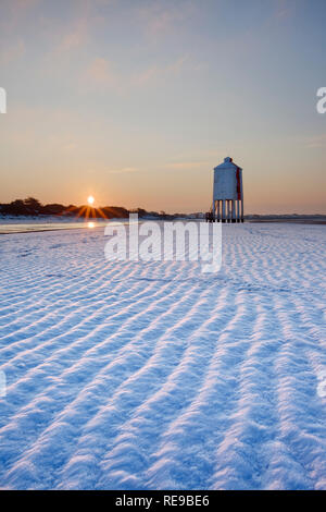 Lower Lighthouse, Burnham on Sea, Somerset, England Stock Photo