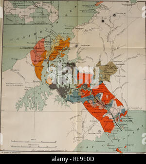 . Contributions to the geology and paleontology of the Canal Zone, Panama, and geologically related areas in Central America and the West Indies.. Paleontology; Paleontology; Paleontology. U. S. NATIONAL MUSEUM |[ : &gt;v. «^ BULLETIN 103 PLATE 153 .c^rtdTh^f '^&quot;'-'-^kW^AS,&quot; :}te«^?&quot;'*.. By Donald F. MacDonald. ase map by Isthmian Canal Commission GENERALIZED GEOLOGIC MAP OF THE CANAL ZONE TERTIARY Osc Tis 1111)3 a coibI flats limestone I'lcistocenf PHocevc Gatiin Caiiuilo formation sairdstoiie, tufls, eto. Emperador (ulebiaaii.i Bolilo eonglo- Basalt and Rhyolite iiiuestone t u Stock Photo