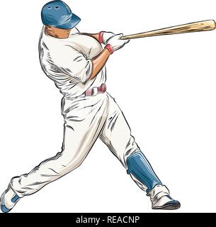 baseball player silhouette on the abstract background - vector Stock ...