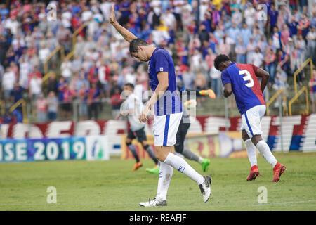 PR - Curitiba - 20/01/2019 - Paranaense 2019, Paran x Oper - Fernando Timb Parana Clube player regrets defeat at the end of the match against the Operario at Vila Capanema stadium for the state championship 2019. Photo: Gabriel Machado / AGIF Stock Photo