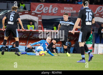 Naples. 20th Jan, 2019. Italy, 20 january 2019 stadium San Paolo Napoli faces US Sassuolo for the Serie A championship.in the picture: the Napoli player. Credit: Fabio Sasso/ZUMA Wire/Alamy Live News Stock Photo