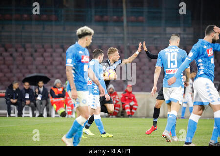 Naples. 20th Jan, 2019. Italy, 20 january 2019 stadium San Paolo Napoli faces US Sassuolo for the Serie A championship.in the picture: the Napoli player. Credit: Fabio Sasso/ZUMA Wire/Alamy Live News Stock Photo