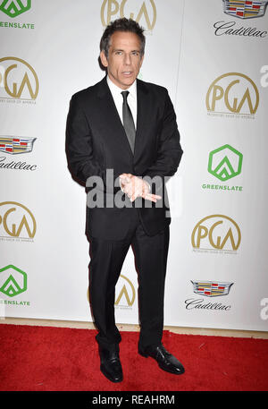 Beverly Hills, California, USA. 19th January, 2019. Ben Stiller attends the 30th Annual Producers Guild Awards at The Beverly Hilton Hotel on January 19, 2019 in Beverly Hills, California. Credit: Jeffrey Mayer/Alamy Live News Stock Photo