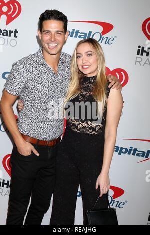 Burbank, CA. 18th Jan, 2019. Wells Adams, Brandi Cyrus at arrivals for iHeartRadio Podcast Awards Presented by Capital One, iHeartRadio Theater Los Angeles, Burbank, CA January 18, 2019. Credit: Priscilla Grant/Everett Collection/Alamy Live News Stock Photo