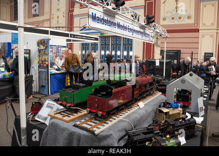 London, Wood Green, UK. 20th January 2019. The annual London Model Engineering Exhibition, held at Alexandra Palace. Visitors were able to view displays by over 50 clubs or societies, and specialist stalls selling modellers supplies and tools. The exhibition was organised by Meridienne Exhibitions Credit: Steve Bell/Alamy Live News Stock Photo