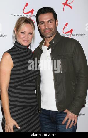 Los Angeles, CA, USA. 17th Jan, 2019. Sharon Case, Jordi Vilasuso at arrivals for THE YOUNG AND THE RESTLESS Celebrates 30 Years as TV's #1 Daytime Drama, CBS Television City, Los Angeles, CA January 17, 2019. Credit: Priscilla Grant/Everett Collection/Alamy Live News Stock Photo