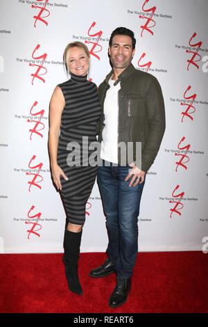 Los Angeles, CA, USA. 17th Jan, 2019. Sharon Case, Jordi Vilasuso at arrivals for THE YOUNG AND THE RESTLESS Celebrates 30 Years as TV's #1 Daytime Drama, CBS Television City, Los Angeles, CA January 17, 2019. Credit: Priscilla Grant/Everett Collection/Alamy Live News Stock Photo