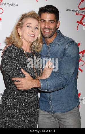 January 17, 2019 - Los Angeles, CA, USA - LOS ANGELES - JAN 17:  Melody Thomas Scott, Jason Canela at the Young and the Restless Celebrates 30 Years at #1 at the CBS Television CIty on January 17, 2019 in Los Angeles, CA (Credit Image: © Kay Blake/ZUMA Wire) Stock Photo