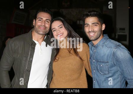 January 17, 2019 - Los Angeles, CA, USA - LOS ANGELES - JAN 17:  Jordi Vilasuso, Sasha Calle, Jason Canela at the Young and the Restless Celebrates 30 Years at #1 at the CBS Television CIty on January 17, 2019 in Los Angeles, CA (Credit Image: © Kay Blake/ZUMA Wire) Stock Photo