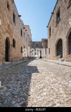 Rhodes, Greece. May 30, 2018. The Street of the Knights. Old Town, Island of Rhodes, Greece, Europe. Stock Photo
