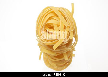 Mie noodles, an asian kind of pasta made of wheat. Often used for Bami Goreng food Stock Photo