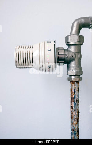 Heating valve Stock Photo