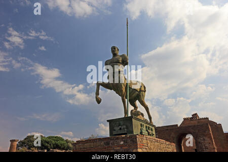 Centaur sculpture in the Forum, Pompeii Stock Photo