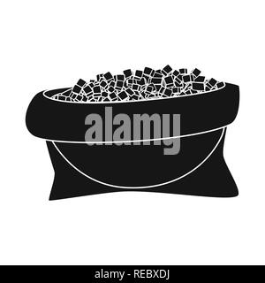 piece,granulated,brown,jaggery,plastic,sack,powder,capacity,carbohydrate,diabetes,sugarcane,cane,sugar,field,plant,plantation,farm,agriculture,sucrose,technology,set,vector,icon,illustration,isolated,collection,design,element,graphic,sign,black,simple, Vector Vectors , Stock Vector