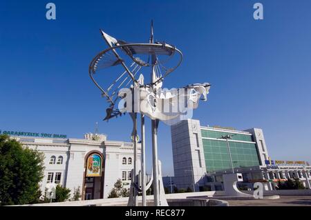 Modern art, Ashgabat, Turkmenistan Stock Photo