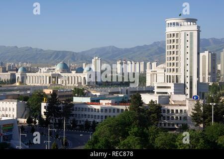 Administrative and residential buildings, Ashgabat, Turkmenistan Stock Photo