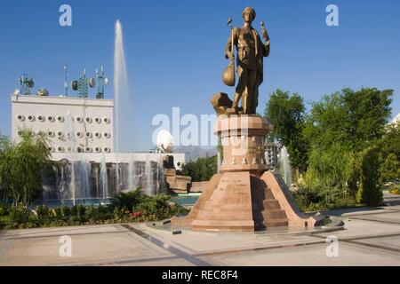 Statue of Garajaaglan, Ashgabat, Turkmenistan Stock Photo