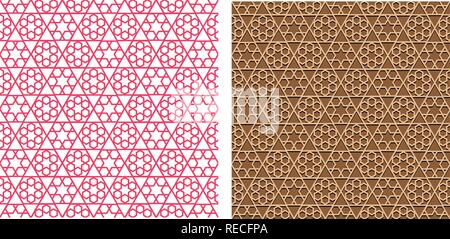 Seamless geometric pattern in Islamic style ,vector art Stock Vector