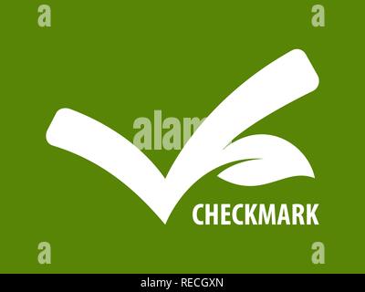 ECO checkmark icon Stock Vector