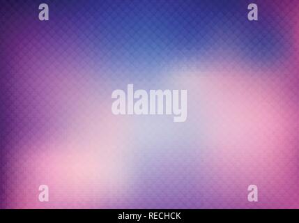 Abstract 3D purple color grid on blurred background and texture. Trendy hipster geometry pattern. Vector illustration Stock Vector