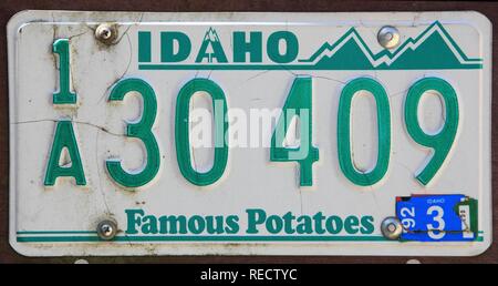 Idaho State License Plate Stock Vector Art & Illustration, Vector Image ...